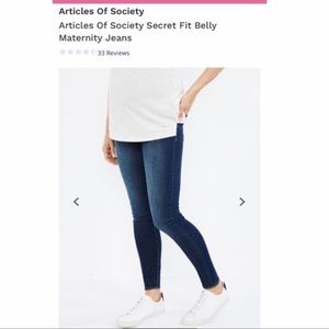 Articles of Society Maternity Jeans